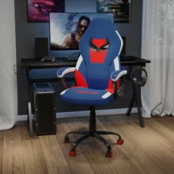 Flash Furniture High Back Ergonomic Racing Style Gaming & Office Chair - Red/Blue