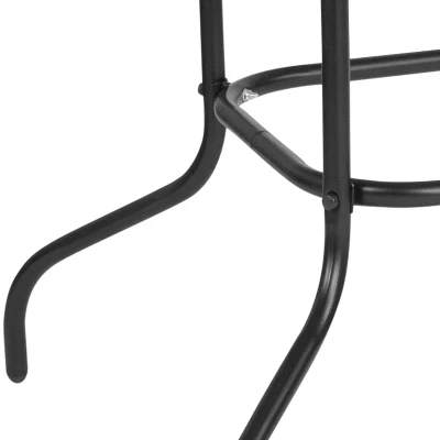 Flash Furniture 31.5" x 55" Rectangular Tempered Glass Patio Table with Umbrella Hole 6 Flash Furniture 31.5" x 55" Rectangular Tempered Glass Patio Table with Umbrella Hole - Image 6