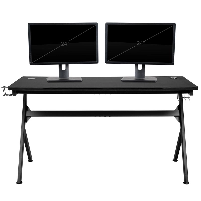 Flash Furniture 55" X 24" Extra Large Gaming Desk With Headphone Hook And Cup Holder - Free Mouse Pad 13 Flash Furniture 55" X 24" Extra Large Gaming Desk With Headphone Hook And Cup Holder - Free Mouse Pad - Image 13