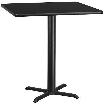 Flash Furniture 42'' Square Reversible Laminate Table Top with 33'' X-Base 2 Flash Furniture 42'' Square Reversible Laminate Table Top with 33'' X-Base - Image 2