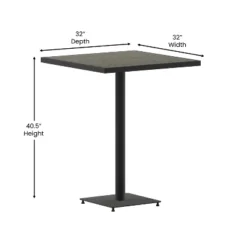 Flash Furniture Lark Commercial Grade 32" Square Outdoor Bar Height Table -Flash Furniture Sale Store GUEST 9f4dadfb d7dc 4b76 8ca9 b613f4fce9be