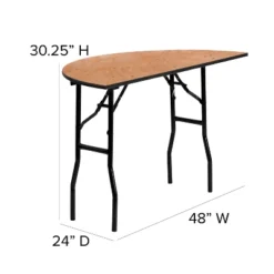 Flash Furniture 4-Foot Half-Round Wood Folding Banquet Table 10 Flash Furniture 4-Foot Half-Round Wood Folding Banquet Table -Flash Furniture Sale Store GUEST 9f6b417f b85e 47bb 9fb3 274a1eea2d76