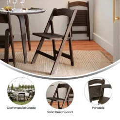 Flash Furniture Holden Commercial Grade Solid Wood Folding Dining Chair -Flash Furniture Sale Store GUEST a0cb0884 6d45 4692 856e 0b7830138699