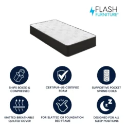 Flash Furniture Dream 10 Inch Cooling Gel & Pocket Spring Hybrid Mattress -Flash Furniture Sale Store GUEST a1e6220e 8c92 483b a134 3ee5dd9790d8