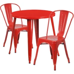 Flash Furniture 30" Round Metal Table & 2 Stackable Cafe Chairs Set 17 Flash Furniture 30" Round Metal Table & 2 Stackable Cafe Chairs Set -Flash Furniture Sale Store GUEST a2a20e5a 0d55 44b5 abe9 fd6e102389cf