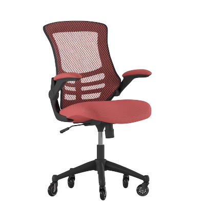Flash Furniture Kelista Mid-Back Ergonomic Office Chair with Flip-Up Arms 8 Flash Furniture Kelista Mid-Back Ergonomic Office Chair with Flip-Up Arms - Image 8