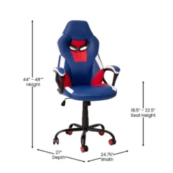 Flash Furniture High Back Ergonomic Racing Style Gaming & Office Chair - Red/Blue -Flash Furniture Sale Store GUEST a3fad12d 3b47 43be 84f7 ae133e20ef10