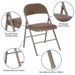 Flash Furniture HERCULES Series Double Braced Vinyl Folding Chairs (Set of 4) -Flash Furniture Sale Store GUEST a4616059 afce 4c52 9da7 f2b42d8fda1b