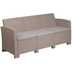 Flash Furniture Contemporary Faux Rattan Outdoor Sofa with All-Weather Cushions 20 Flash Furniture Contemporary Faux Rattan Outdoor Sofa with All-Weather Cushions -Flash Furniture Sale Store GUEST a5b92150 33ec 436f af88 4966dd9a88b9