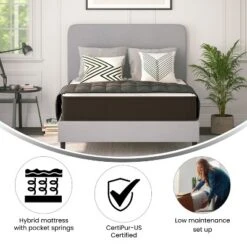 Flash Furniture Dream 10 Inch Hybrid Mattress, High Density Foam & Pocket Spring Bed in a Box -Flash Furniture Sale Store GUEST a66c4419 6452 470e 9e00 01f850088781