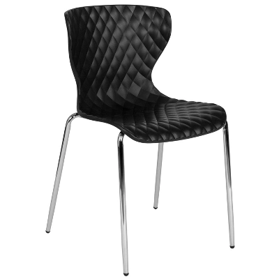 Flash Furniture Lowell Contemporary Diamond Quilted Plastic Stack Chair 15 Flash Furniture Lowell Contemporary Diamond Quilted Plastic Stack Chair - Image 15