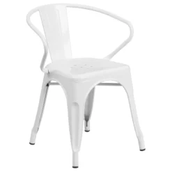 Flash Furniture Commercial Grade Metal Indoor-Outdoor Chair with Arms -Flash Furniture Sale Store GUEST aab69c95 03fa 411d 8726 1ccc5abd3684