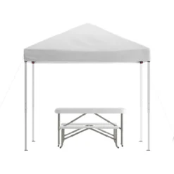 Flash Furniture 8'x8' Pop Up Event Canopy Tent with Folding Table and Bench Set 17 Flash Furniture 8'x8' Pop Up Event Canopy Tent with Folding Table and Bench Set -Flash Furniture Sale Store GUEST aaed8f9c 035b 4ae1 b645 f1a047f7e814