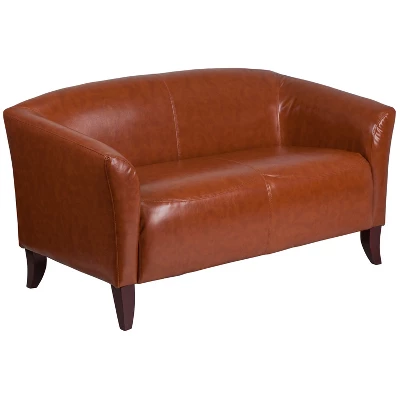 Flash Furniture HERCULES Imperial Series LeatherSoft Loveseat with Cherry Wood Feet 12 Flash Furniture HERCULES Imperial Series LeatherSoft Loveseat with Cherry Wood Feet - Image 12