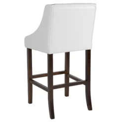 Flash Furniture Carmel Series 30" High Transitional Tufted Walnut Barstool With Accent Nail Trim -Flash Furniture Sale Store GUEST ae636ede da65 4f0f 8368 0668e77e71ee