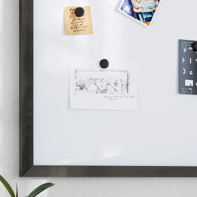 Flash Furniture Bristol Wall Mount White Board with Black Pine Frame and Accessories 4 Flash Furniture Bristol Wall Mount White Board with Black Pine Frame and Accessories - Image 4