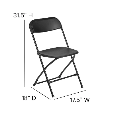 Flash Furniture Hercules™ Series Plastic Folding Chairs, 6-Pack - 650lb Capacity 10 Flash Furniture Hercules™ Series Plastic Folding Chairs, 6-Pack - 650lb Capacity - Image 10