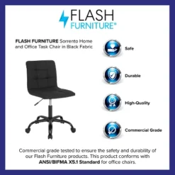 Flash Furniture Sorrento Home & Office Armless Tufted Task Chair