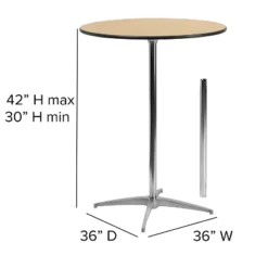 Flash Furniture 36'' Round Wood Cocktail Table with 30'' and 42'' Columns 12 Flash Furniture 36'' Round Wood Cocktail Table with 30'' and 42'' Columns -Flash Furniture Sale Store GUEST b57e3ca9 04fa 4037 83b1 c94079c94548