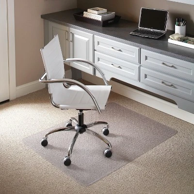 3'x4' Rectangle Solid Office Chair Mat Clear - Flash Furniture 1 3'x4' Rectangle Solid Office Chair Mat Clear - Flash Furniture