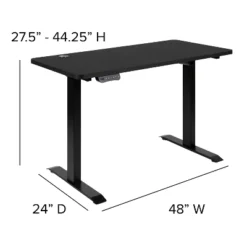 Flash Furniture 48" Black Electric Standing Desk and Executive Office Chair Set -Flash Furniture Sale Store GUEST b6911f13 c292 4abf be01 b0f9f09d0a89
