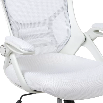 Flash Furniture Porter High Back White Mesh Ergonomic Swivel Office Chair 6 Flash Furniture Porter High Back White Mesh Ergonomic Swivel Office Chair - Image 6