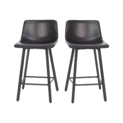 Flash Furniture Caleb Modern Armless 24 Inch Counter Height Stools, Set of 2 -Flash Furniture Sale Store GUEST b9326346 c1da 4cf7 98b2 7b362f522d67