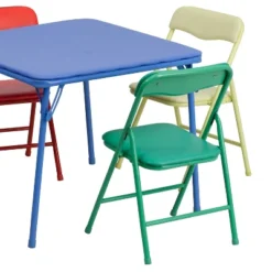 Flash Furniture Kids Colorful 5-Piece Folding Table and Chair Set -Flash Furniture Sale Store GUEST b9780591 d4d3 4e69 8222 03f8b8f603bc