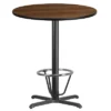 Flash Furniture 36'' Round Reversible Table Top with 42" Bar Height Base