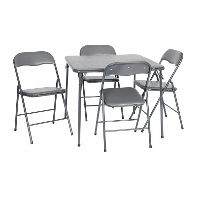 Flash Furniture 5-Piece Folding Card Table and Padded Chair Set 18 Flash Furniture 5-Piece Folding Card Table and Padded Chair Set - Image 18