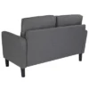 Flash Furniture Washington Park Upholstered Loveseat - Black LeatherSoft