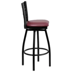 Flash Furniture Black "X" Back Swivel Metal Barstool with Upholstered Seat -Flash Furniture Sale Store GUEST bd414b72 7e04 494d 9707 3cd29734de02
