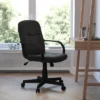 Flash Furniture Paulson Mid-Back Black Vinyl Executive Office Chair
