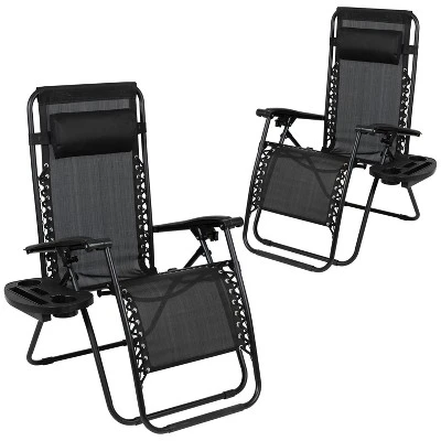 Flash Furniture Set of 2 Adjustable Zero Gravity Folding Mesh Reclining Chairs 14 Flash Furniture Set of 2 Adjustable Zero Gravity Folding Mesh Reclining Chairs - Image 14