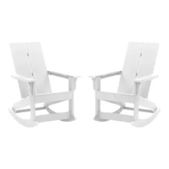 Flash Furniture Finn Modern Rocking Adirondack Chair Set - 2 Pack -Flash Furniture Sale Store GUEST befa379b 73f2 412b 989a c330c5939509