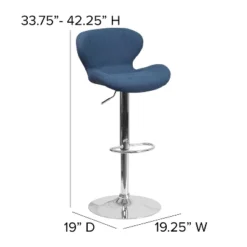 Flash Furniture Contemporary Adjustable Height Barstool With Curved Back And Chrome Base 18 Flash Furniture Contemporary Adjustable Height Barstool With Curved Back And Chrome Base -Flash Furniture Sale Store GUEST bf633905 16c3 464f 8235 52c6a1c89df4