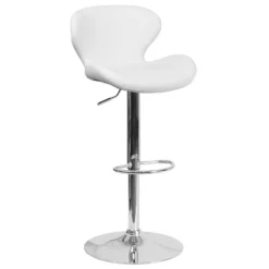Flash Furniture Contemporary Adjustable Height Barstool With Curved Back And Chrome Base 26 Flash Furniture Contemporary Adjustable Height Barstool With Curved Back And Chrome Base -Flash Furniture Sale Store GUEST c0265a33 e4f3 4981 8af7 11e45155a993