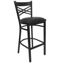 Flash Furniture Black ''X'' Back Metal Restaurant Barstool -Flash Furniture Sale Store GUEST c054d97f 7d67 461d 98a9 26cc750da25b
