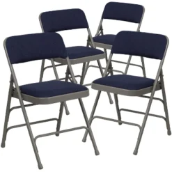 Flash Furniture HERCULES Series Curved Metal Folding Chairs - Set of 4 -Flash Furniture Sale Store GUEST c09d61fd 7e21 4d0c 8c50 869b626b429a