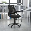 Flash Furniture Mid-Back Black Mesh Swivel Task Chair with Arms