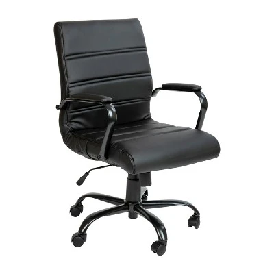 Flash Furniture Mid-Back Executive Swivel Office Chair with Chrome Arms 17 Flash Furniture Mid-Back Executive Swivel Office Chair with Chrome Arms - Image 17