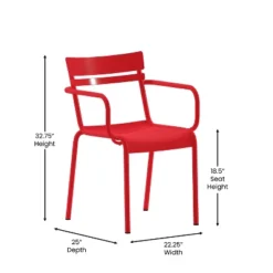 Flash Furniture Nash Commercial Grade Steel Indoor-Outdoor Stackable Chair with Arms - Set of 2 -Flash Furniture Sale Store GUEST c14760d2 c3b4 40b8 8e69 91d2401790b1 1