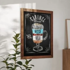 Flash Furniture Canterbury Wall Mount Magnetic Chalkboard with Eraser