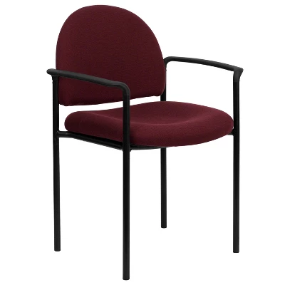 Flash Furniture Comfort Stackable Steel Side Reception Chair with Arms 10 Flash Furniture Comfort Stackable Steel Side Reception Chair with Arms - Image 10