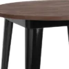 Flash Furniture 30" Round Metal Indoor Bar Height Table with Rustic Elm Wood Top