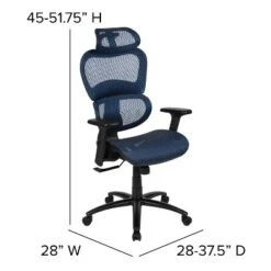 Flash Furniture Ergonomic Mesh Office Chair with 2-to-1 Synchro-Tilt and Adjustable Headrest -Flash Furniture Sale Store GUEST c5f5a89e c35c 4695 8e18 6466f5c33655