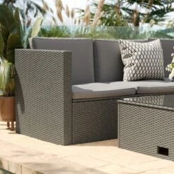 Flash Furniture Roan Indoor/Outdoor L-Shaped Sectional with Coffee Table & Cushions -Flash Furniture Sale Store GUEST c762b065 4c8b 4394 82ef 1916a20ea0a3
