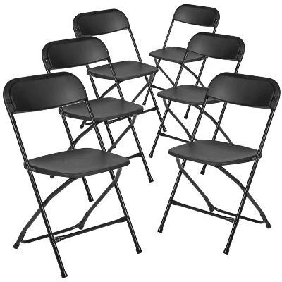 Flash Furniture Hercules™ Series Plastic Folding Chairs, 6-Pack - 650lb Capacity 15 Flash Furniture Hercules™ Series Plastic Folding Chairs, 6-Pack - 650lb Capacity - Image 15