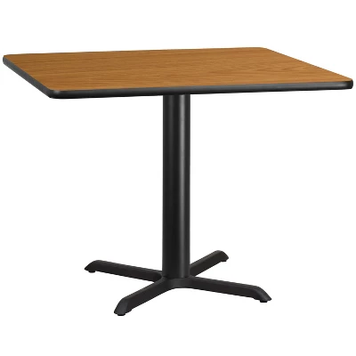Flash Furniture 42'' Square Reversible Laminate Table Top with 33'' X-Base 3 Flash Furniture 42'' Square Reversible Laminate Table Top with 33'' X-Base - Image 3