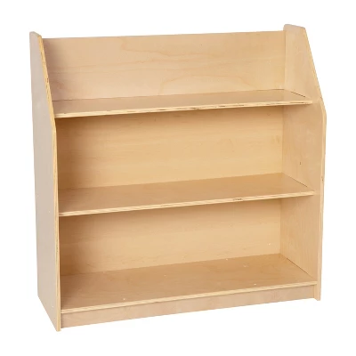 Flash Furniture 3-Shelf Wooden Book Display with Kid-Safe Curved Edges 10 Flash Furniture 3-Shelf Wooden Book Display with Kid-Safe Curved Edges - Image 10